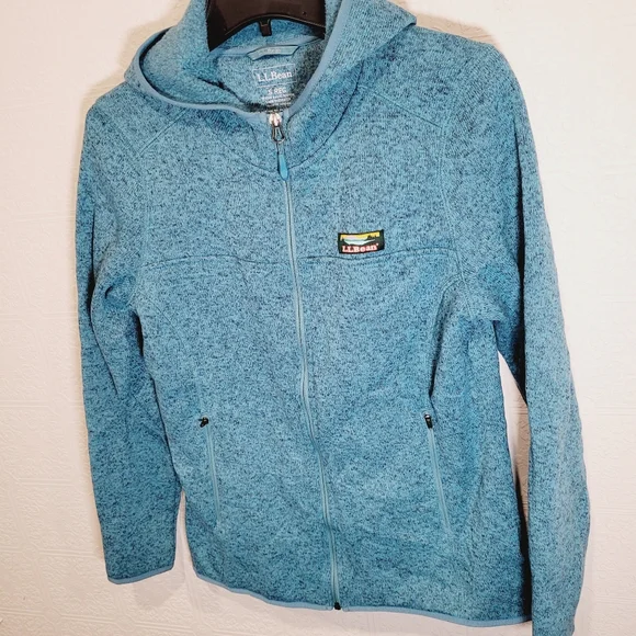 L.L BEAN fleece full zip hoodie - Picture 2 of 9